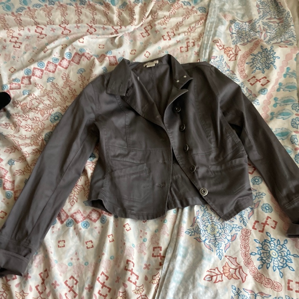 Gray casual jacket